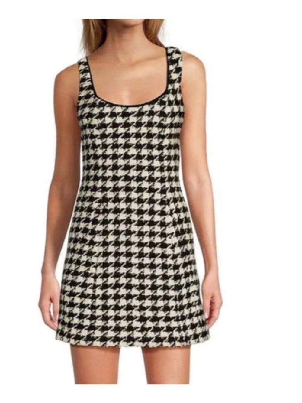 Antonio Melani Women’s Macy Houndstooth Wool Blend Mini Dress Size 10